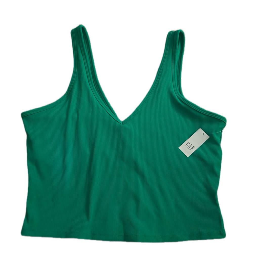GAP Green V-Neck Tank Top